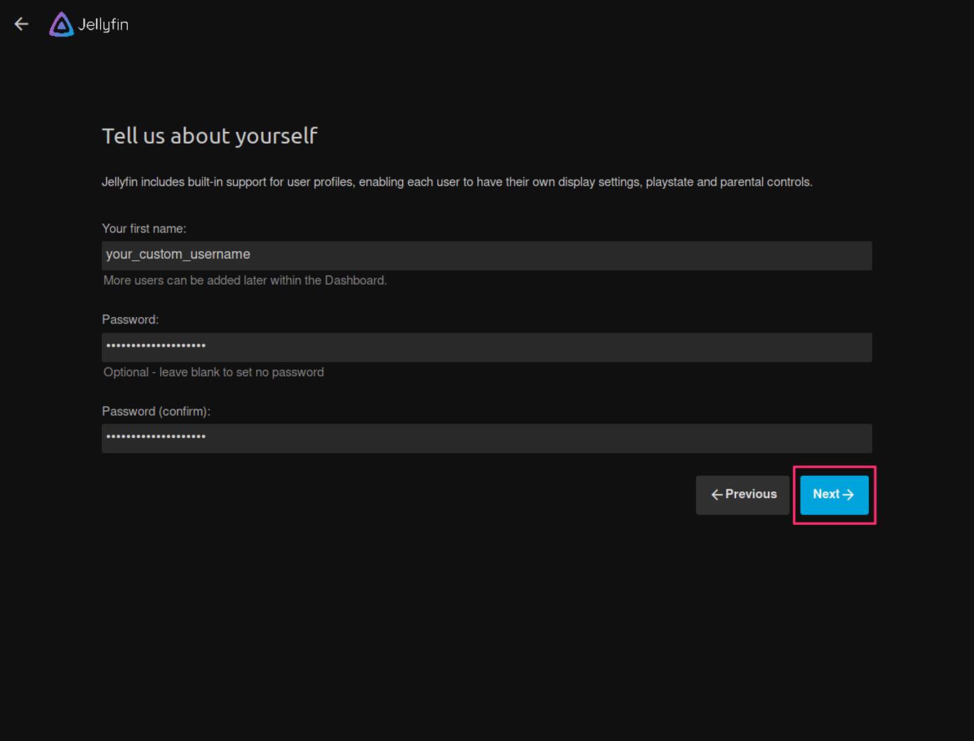 Account Creation Account Creation