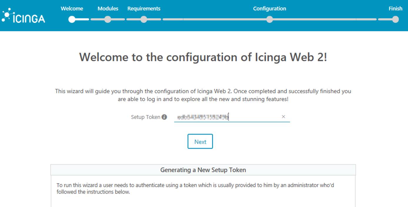 Icinga Installation Token Icinga Installation Token