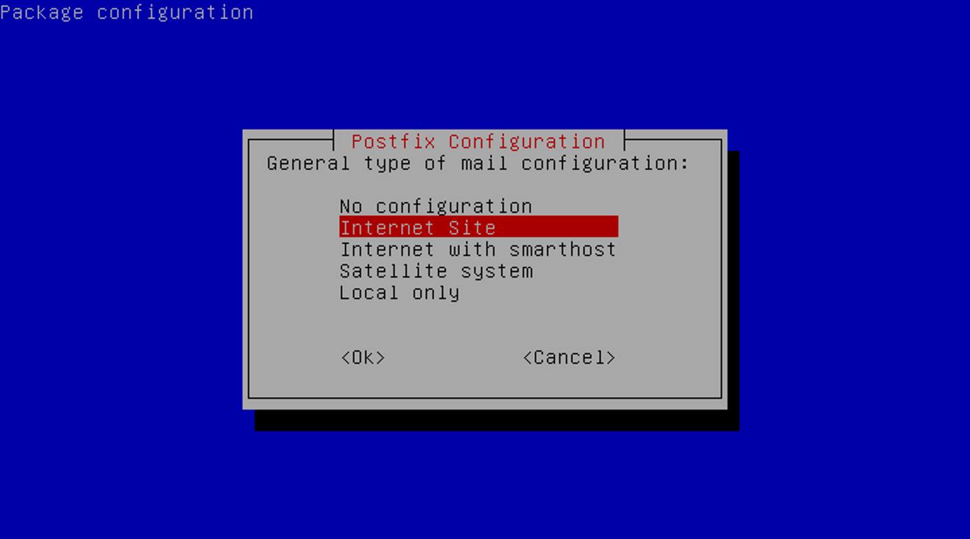 Postfix configuration, General type of mail configuration options Postfix configuration, General type of mail configuration options